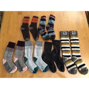 Smartwool socks, size small, medium thickness.